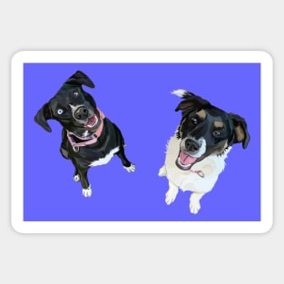 Happy Dog Friends Sticker